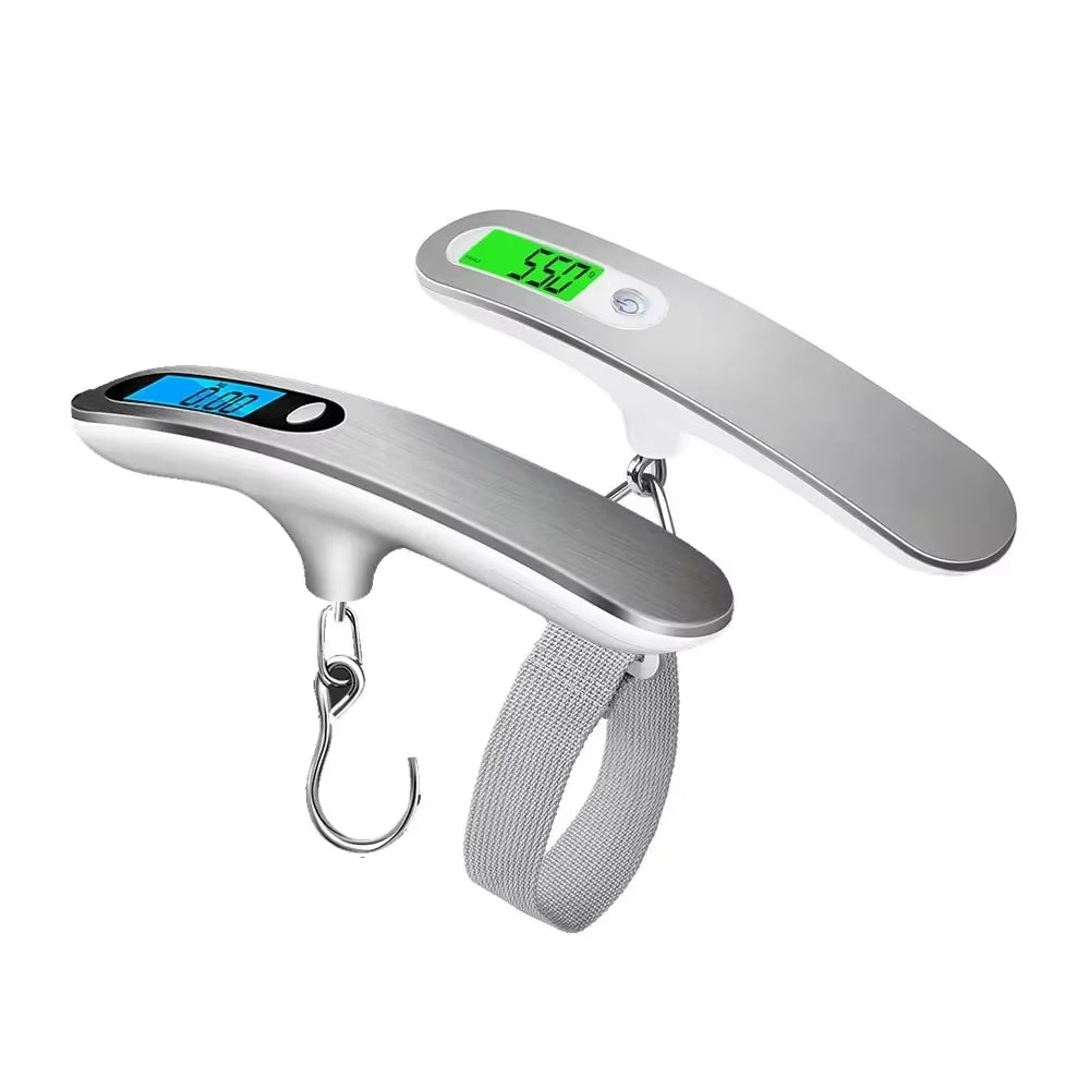 Digital Luggage Scale 50Kg Portable LCD Display Electronic Scale Weight Balance Suitcase Travel Bag Hanging Steelyard Scale Tool